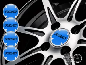 Rays Adesivi Resina Bombata Logo Ruota Auto
